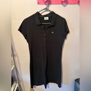 Lacoste Women's Black Polo Dress
